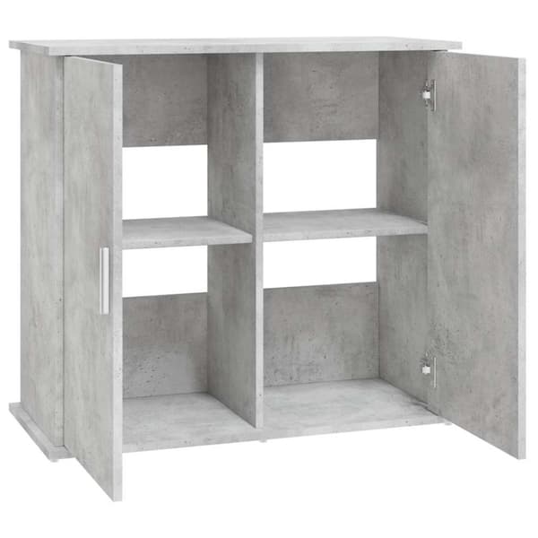 vidaXL akvariebord 81x36x73 cm konstrueret træ betongrå