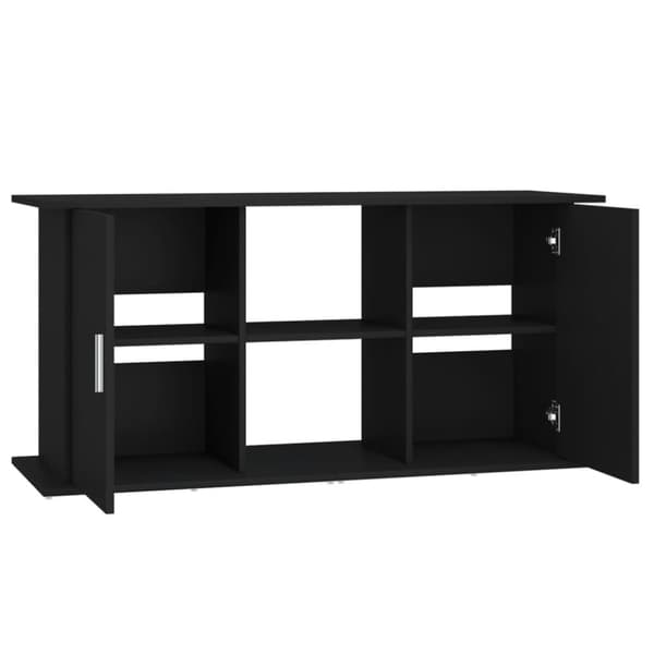 vidaXL akvariebord 121x41x58 cm konstrueret træ sort