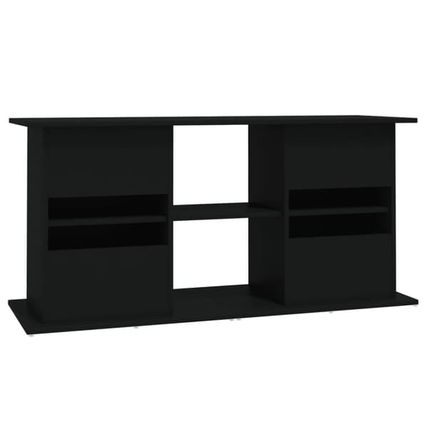 vidaXL akvariebord 121x41x58 cm konstrueret træ sort
