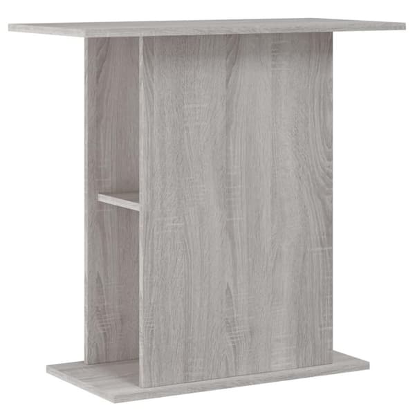 vidaXL akvariebord 75x36x72,5 cm konstrueret træ grå sonoma-eg
