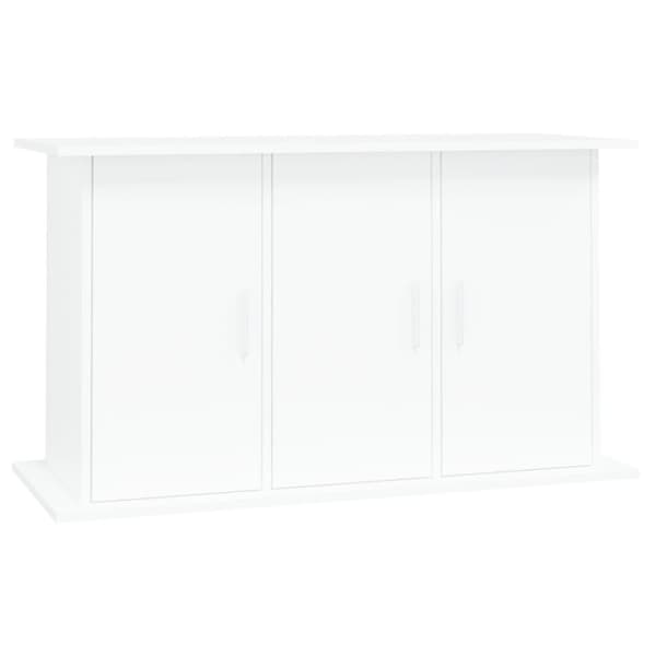 vidaXL Akvaarioteline valkoinen 101x41x58 cm tekninen puu