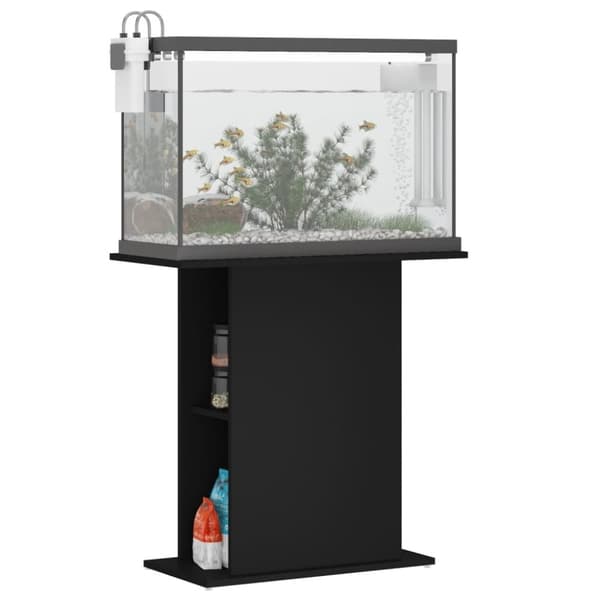 vidaXL Akvaarioteline musta 75x36x72,5 cm tekninen puu