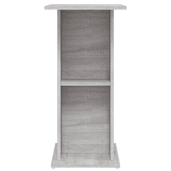 vidaXL akvariebord 60,5x36x72,5 cm konstrueret træ grå sonoma-eg