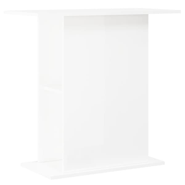 vidaXL akvariebord 75x36x72,5 cm konstrueret træ hvid højglans