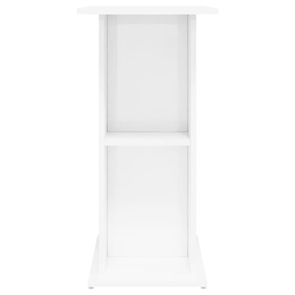 vidaXL akvariebord 75x36x72,5 cm konstrueret træ hvid højglans