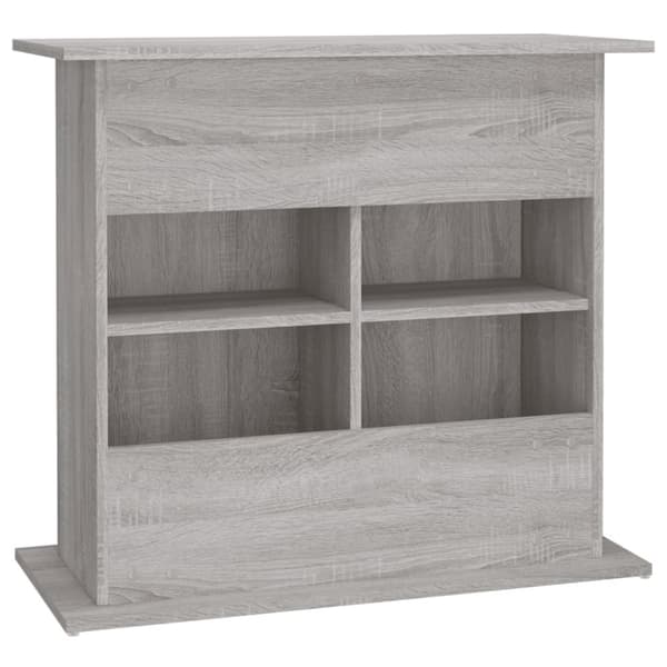 vidaXL akvariebord 81x36x73 cm konstrueret træ grå sonoma-eg