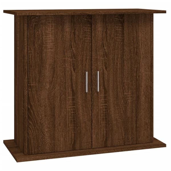vidaXL Akvaarioteline ruskea tammi 81x36x73 cm tekninen puu