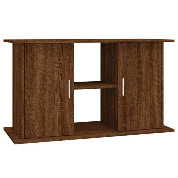 vidaXL Akvaarioteline ruskea tammi 101x41x58 cm tekninen puu