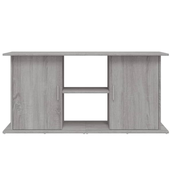 vidaXL Akvariebänk grå sonoma 121x41x58 cm konstruerat trä