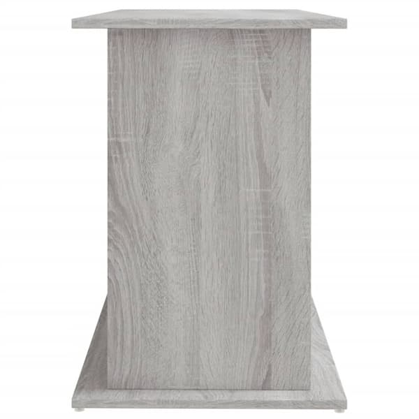 vidaXL Akvariebänk grå sonoma 121x41x58 cm konstruerat trä