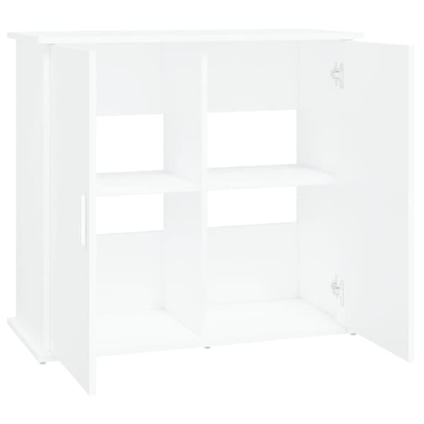 vidaXL Akvariebänk vit 81x36x73 cm konstruerat trä