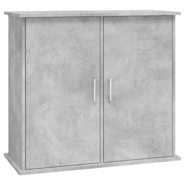 vidaXL Akvariebänk betonggrå 81x36x73 cm konstruerat trä