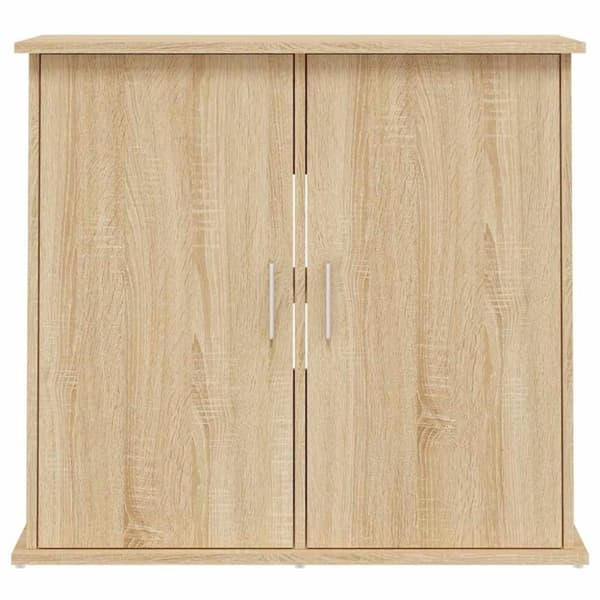vidaXL Akvariumstativ sonoma eik 81x36x73 cm konstruert tre