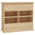 Miniatyrbilde 9 av 11: vidaXL Akvariumstativ sonoma eik 81x36x73 cm konstruert tre