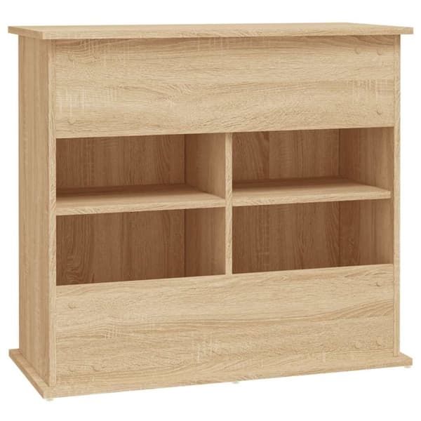 vidaXL Akvariumstativ sonoma eik 81x36x73 cm konstruert tre