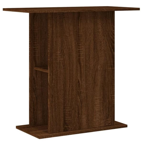 vidaXL Akvariebänk brun ek 36x75x72,5 cm konstruerat trä