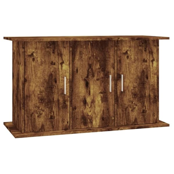 vidaXL Akvariumstativ røkt eik 101x41x58 cm konstruert tre