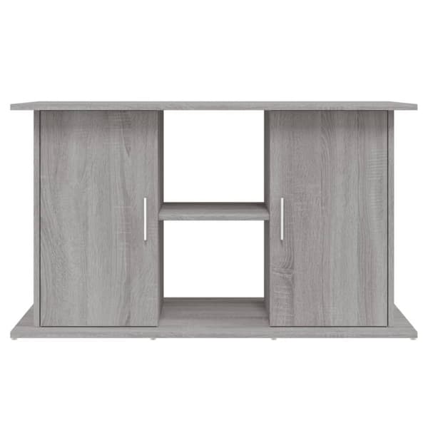 vidaXL Akvariebänk grå sonoma 101x41x58 cm konstruerat trä