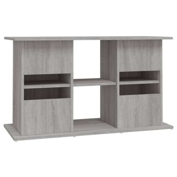 vidaXL Akvariebänk grå sonoma 101x41x58 cm konstruerat trä