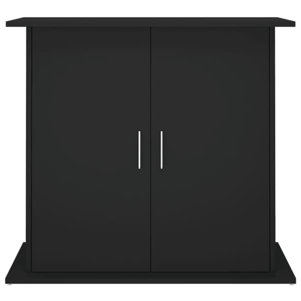 vidaXL Akvariebänk svart 81x36x73 cm konstruerat trä