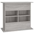 Miniatyrbilde 9 av 11: vidaXL Akvariumstativ grå sonoma 81x36x73 cm konstruert tre