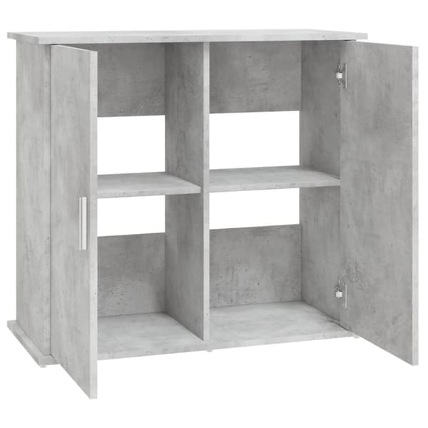 Akvaarioteline betoninharmaa 81x36x73 cm tekninen puu