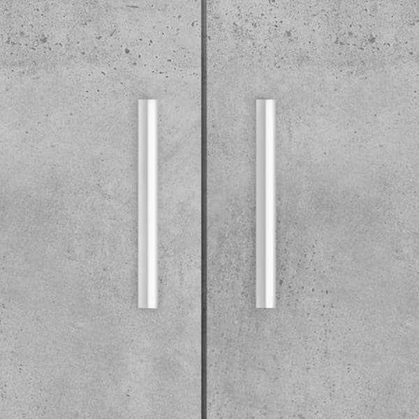 Akvaarioteline betoninharmaa 81x36x73 cm tekninen puu