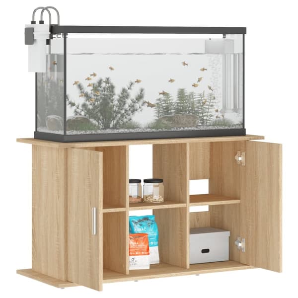 Akvariebänk sonoma-ek 101x41x58 cm konstruerat trä