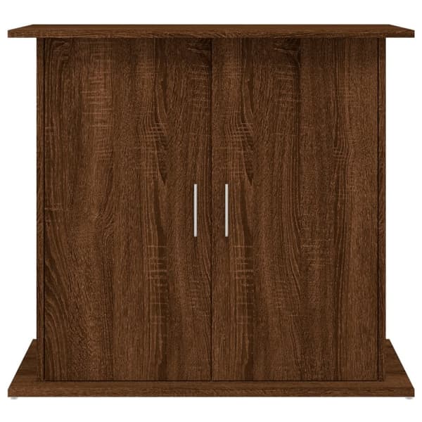 akvariebord 81x36x73 cm konstrueret træ brun egetræsfarve