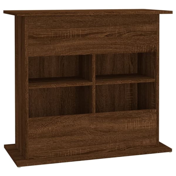 akvariebord 81x36x73 cm konstrueret træ brun egetræsfarve
