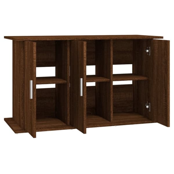 akvariebord 101x41x58 cm konstrueret træ brun egetræsfarve