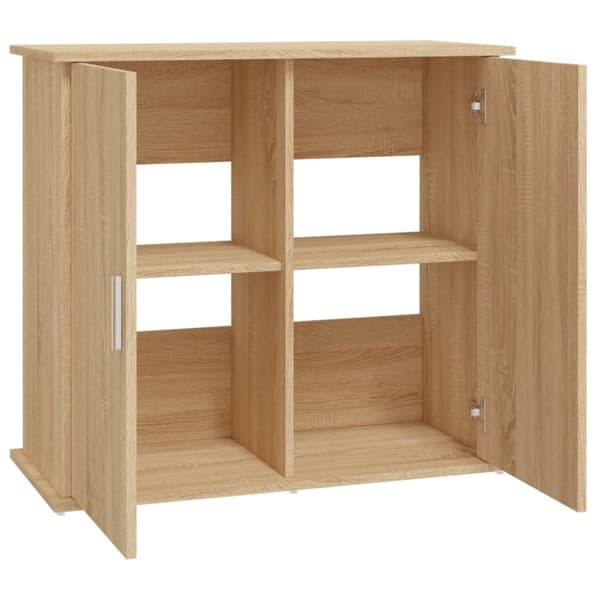akvariebord 81x36x73 cm konstrueret træ sonoma-eg