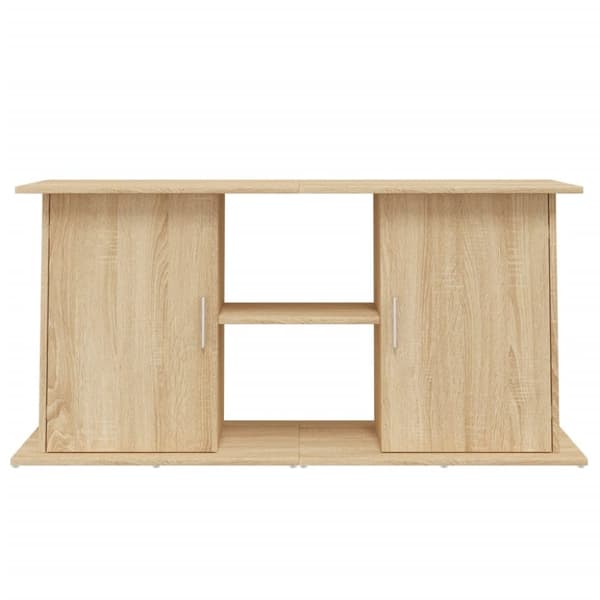akvariebord 121x41x58 cm konstrueret træ sonoma-eg