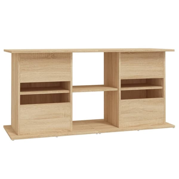 akvariebord 121x41x58 cm konstrueret træ sonoma-eg