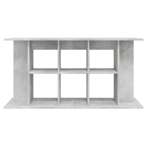 akvariebord 120x40x60 cm konstrueret træ betongrå