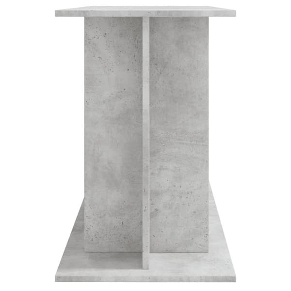 akvariebord 120x40x60 cm konstrueret træ betongrå