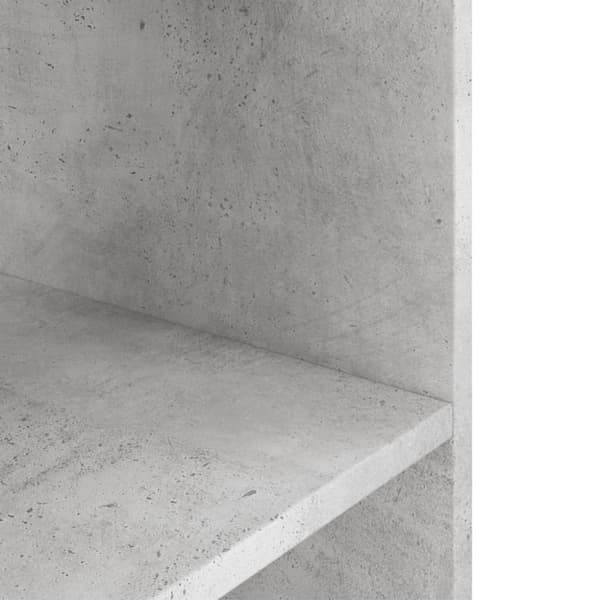 akvariebord 120x40x60 cm konstrueret træ betongrå