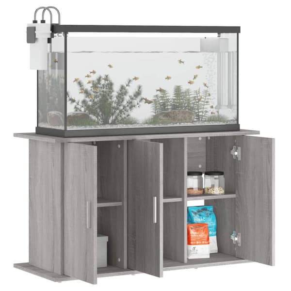 Akvaarioteline harmaa Sonoma 101x41x58 cm tekninen puu