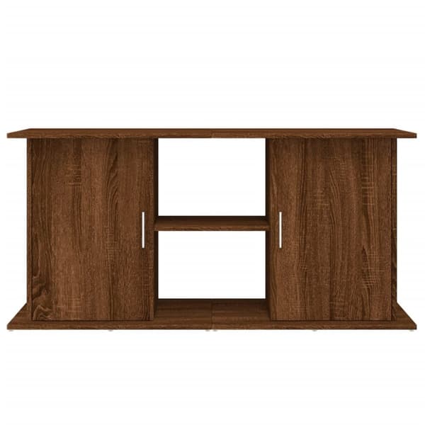 Akvaarioteline ruskea tammi 121x41x58 cm tekninen puu