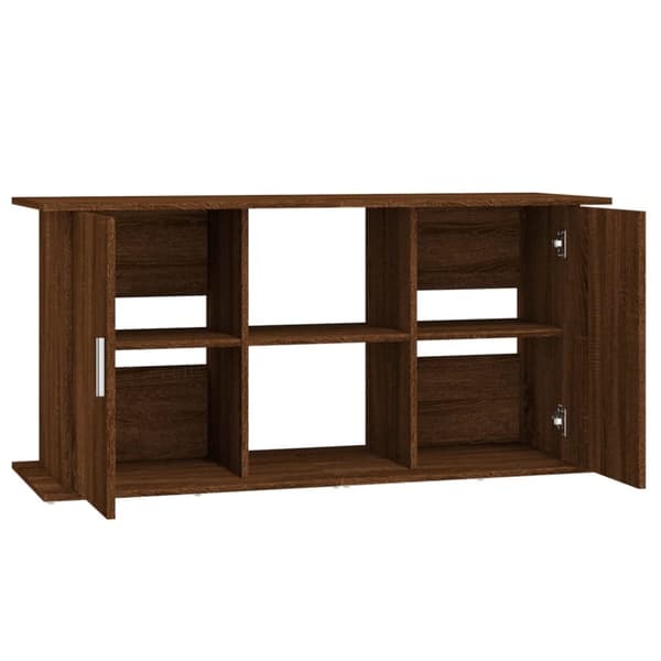 Akvaarioteline ruskea tammi 121x41x58 cm tekninen puu