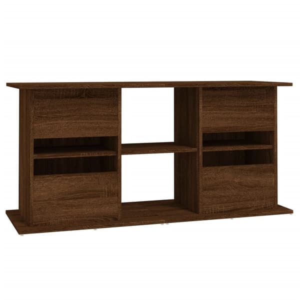 Akvaarioteline ruskea tammi 121x41x58 cm tekninen puu