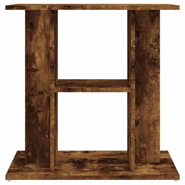 akvariebord 60x30x60 cm konstrueret træ røget egetræsfarve
