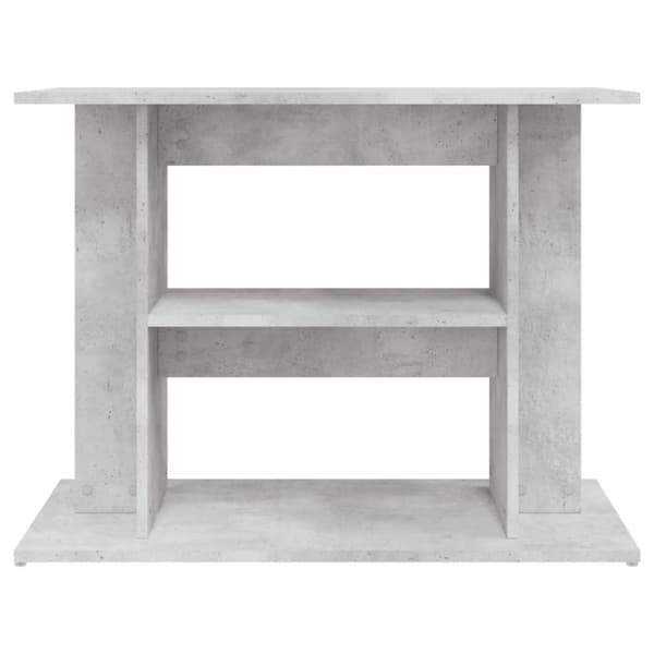 Akvaarioteline betoninharmaa 80x35x60 cm tekninen puu