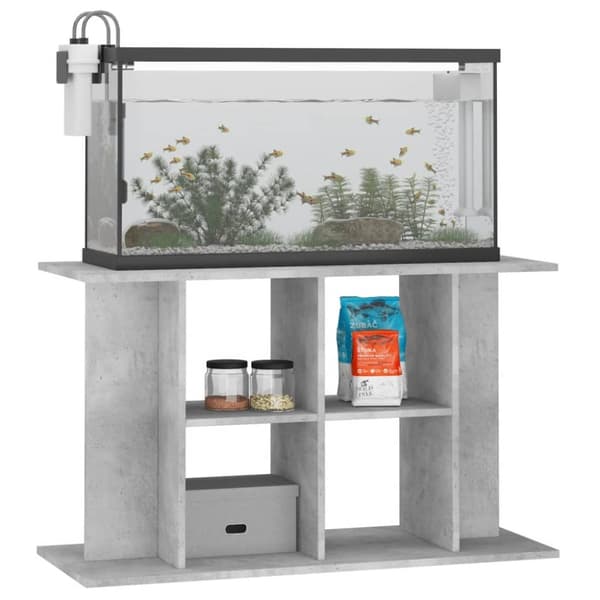 vidaXL akvariebord 100x40x60 cm konstrueret træ betongrå -  Standere til akvarium