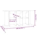 Pikkukuva 9 / 10: vidaXL Akvaarioteline korkeakiilto valkoinen 120x40x60 cm tekninen puu -  Akvaariotelineet