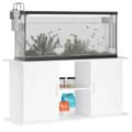 Miniatyrbillede 4 af 11: vidaXL akvariebord 121x41x58 cm konstrueret træ hvid -  Standere til akvarium