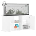 Miniatyrbillede 5 af 11: vidaXL akvariebord 121x41x58 cm konstrueret træ hvid -  Standere til akvarium