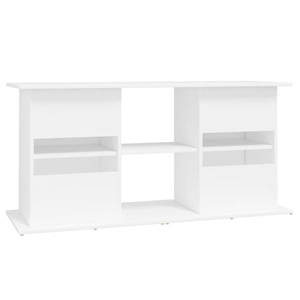 vidaXL akvariebord 121x41x58 cm konstrueret træ hvid -  Standere til akvarium