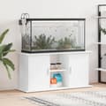 Miniatyrbillede 1 af 11: vidaXL akvariebord 121x41x58 cm konstrueret træ hvid -  Standere til akvarium