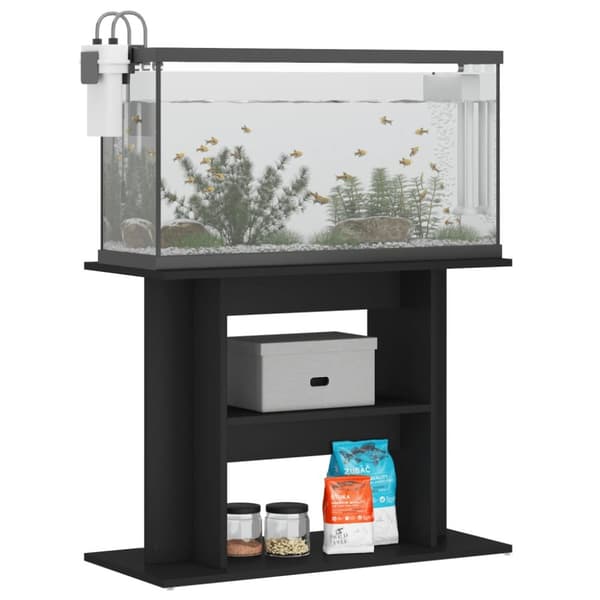 vidaXL Akvaarioteline musta 80x35x60 cm tekninen puu -  Akvaariotelineet